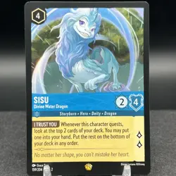 Sisu Divine Water Dragon 159/204 Legendary Disney Lorcana Card - Image 1