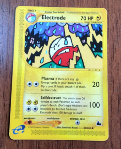 Pokemon TCG Electrode Skyridge e-card series 36/144 uncommon 2003 NM - Image 1