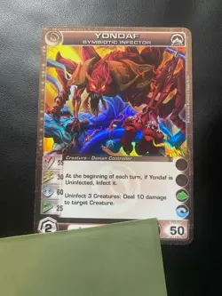 Chaotic Card Yondaf Symbiotic Infector Super Rare Alliances Unraveled - Image 1