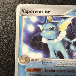 Vaporeon EX 2007 Tom Roos World Championship 110/113 Deck Regular Card MP - Image 2