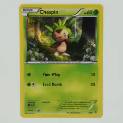 Chespin 3/39 Holo XY Kalos Starter Pokemon Card - Image 1