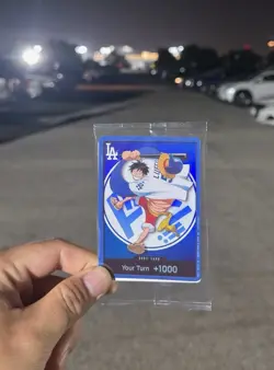 1x ONE PIECE 2026 LA DODGERS MONKEY.D.LUFFY DON CARD PROMO 7/2/26 SEALED - Image 1