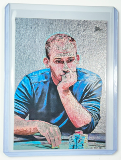 Justin Bonomo Platinum Plated Artist Signed “Poker Legend” Trading Card 1/1 - Image 1