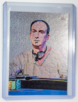 Erik Seidel Platinum Plated Artist Signed “Poker Legend” Trading Card 1/1 - Image 1