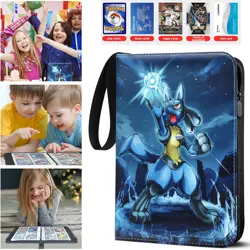 Trading Card Binder 4-Pocket 400 Cards Card Binder Folder for TCG MTG Cards - Image 1