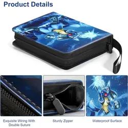 Trading Card Binder 4-Pocket 400 Cards Card Binder Folder for TCG MTG Cards - Image 2