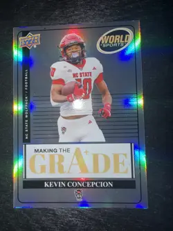 2025 Upper Deck World of Sports - Making the Grade Kevin Concepcion #MTG-KC (RC) - Image 1