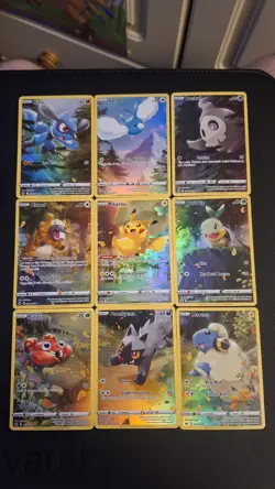 Pokemon Card Game - Crown Zenith GG26-GG34 Illustration Rare 9-Card Set Mint/NM - Image 2