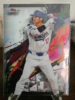 2024 Topps Finest Base Set Shohei Ohtani #100 Los Angeles Dodgers Baseball - Image 1