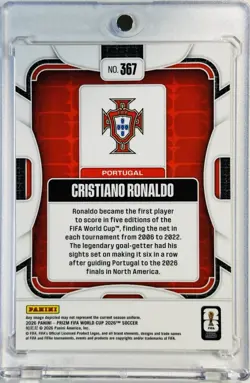 2025-26 Panini Prizm FIFA World Cup Cristiano Ronaldo #367 Base Portugal - Image 2