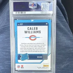 Panini 2024 Donruss Optic Preview Pink Prizm Caleb Williams #327 Bears PSA 10 - Image 2