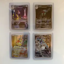 Pokemon TCG IR 4 Card Lot Watchdog, Thundrus, Palafin, Fennekin - Image 1