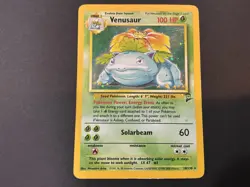 Venusaur 18/130 Holo Rare Base Set 2 WOTC Pokemon Card MP/HP Vintage - Image 2
