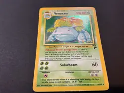 Venusaur 18/130 Holo Rare Base Set 2 WOTC Pokemon Card MP/HP Vintage - Image 4