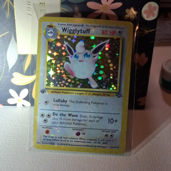 Pokemon Wigglytuff Jungle 16/64 Holo Rare 80 HP English 1999 Arita Card - Image 1