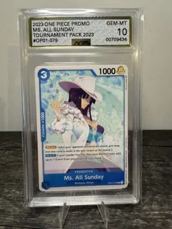 Ms. All Sunday (Promotion Pack 2023) OP01-079 One Piece Promotion Cards AGS 10 - Image 1