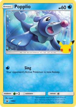 Popplio (SM03) (Jumbo Card) [First Partner Pack] - Image 1