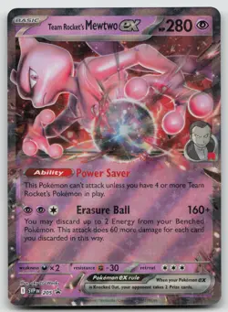 Team Rocket's Mewtwo ex Promo SV: Scarlet & Violet Promo Cards 205 Holo NM - Image 1
