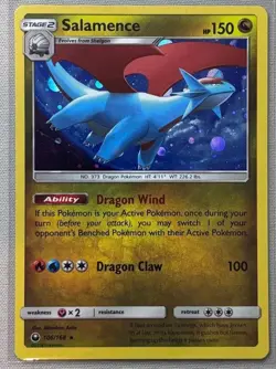 Salamence 106/168 Cosmos Holo Rare Promo Celestial Storm SM Pokemon Card - Image 1