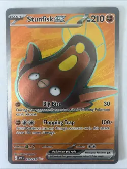 Stunfisk ex 252/217 Ascended Heroes Ultra Rare Full Art Pokemon TCG Card NM - Image 1