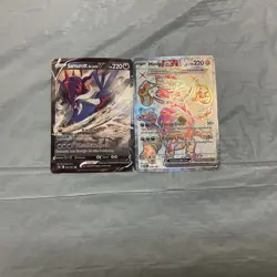 Hoopa ex and samurott de jade v pokemon cards - Image 1