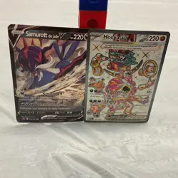 Hoopa ex and samurott de jade v pokemon cards - Image 3