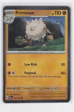 Pokemon TCG Miscellaneous Cards & Products Primeape - (Cosmos Holo) 107/193 -NM - Image 1