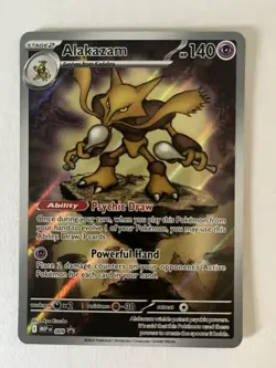 Alakazam 009 MEP EN Mega Evolution Promo Pokemon TCG Full Art Psychic Card NM - Image 1