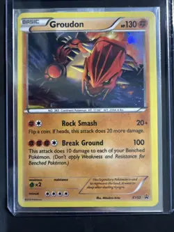 Pokemon TCG Groudon Black Star Promos XY52 Holo Card NM Condition - Image 3
