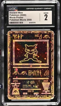 Pokemon 2000 Movie Promo Ancient Mew CGC 2 (LOWEST POP, 7 In The World) - Image 1