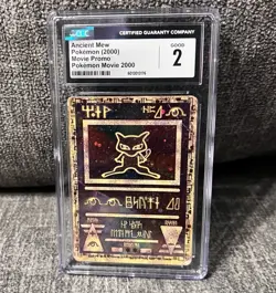 Pokemon 2000 Movie Promo Ancient Mew CGC 2 (LOWEST POP, 7 In The World) - Image 2