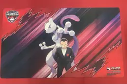 Pokemon Team Rocket's Giovanni & Mewtwo Play Mat Playmat Pittsburg Regional New - Image 1