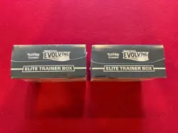 Pokemon TCG Sword & Shield Evolving Skies Elite Trainer Box Set of 2 ETBs Sealed - Image 4