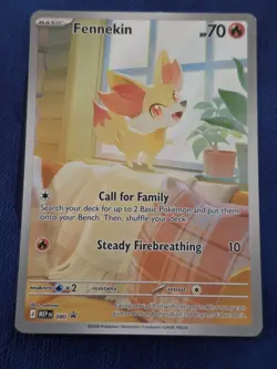 2026 POKEMON TCG FENNEKIN MEP080 MEGA EVOLUTION PROMO HOLO NM - Image 1