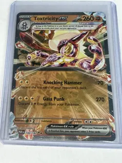 Toxtricity ex 100/182 Pokemon S&V: Paradox Rift Ultra Rare Holo NM - Image 1