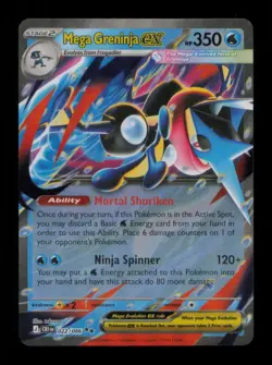 HOLO MEGA GRENINJA EX DOUBLE RARE 022/086 NM POKEMON - Image 1