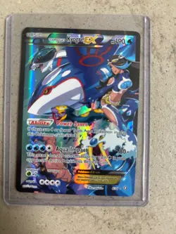 Pokemon Team Aqua's Kyogre EX Full Art Holo 6/34 Double Crisis 2015 Rare - Image 1