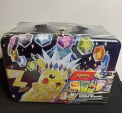 Pokemon Surging Sparks 2024 Fall Collectors Chest Factory Sealed Tin Lunchbox - Image 1