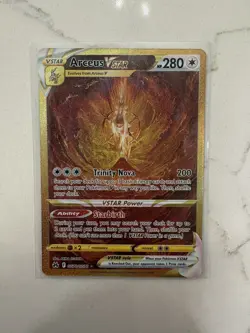 Pokemon Arceus VSTAR GG70/GG70 Crown Zenith Gold Secret Rare Galarian Gallery NM - Image 1