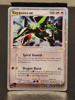 2003 Pokemon Rayquaza EX #97/97 Ultra Rare, Vintage Tcg Trade, Great Condition - Image 1