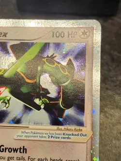 2003 Pokemon Rayquaza EX #97/97 Ultra Rare, Vintage Tcg Trade, Great Condition - Image 2