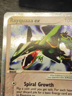 2003 Pokemon Rayquaza EX #97/97 Ultra Rare, Vintage Tcg Trade, Great Condition - Image 3
