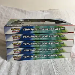 New Pokemon TCG Venusaur ex and Blastoise ex Premium Collection Box (SEALED) X5 - Image 5