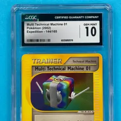 2002 Pokemon - Multi Technical Machine 01 - Expedition 144/165 CGC 10 Gem Mint! - Image 2