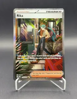 Pokemon TCG Rika 258/182 Paradox Rift SIR Holo Full Art - Image 1
