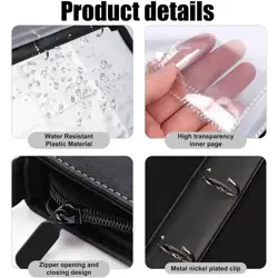 900 Cards PU Trading Card Binder 9 Pocket Card Holder Case Collector Album - Image 3