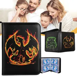 4-Pocket Trading Card Album 400 Pockets Card Folder Card Binder Holder Album - Image 1