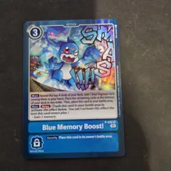 Blue Memory Boost! Promo - P-036 - Near Mint - Digimon TCG - Image 1