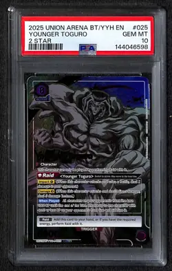 Union Arena Younger Toguro 025 SR** Two Star UE13BT/YYH-1-025 PSA 10 - Image 1
