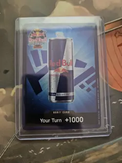 One Piece Red Bull DON 1k Normal Blue Single Card Promo Foil Tournament Event - Image 1